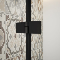 Gelco TRINITY BLACK obdĺžnikový sprchovací kút 1100x1000mm, matné sklo, pravé GT5610-11MR-B