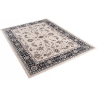 Kusový koberec COLORADO Rim - biely/modrý, 120x170 cm