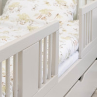 Detská domčeková posteľ z masívu borovice LUNA L 20 - 200x90 cm