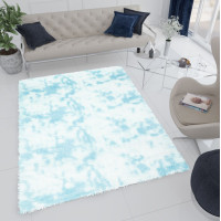 Plyšový koberec SILK Ombre - MODRÝ, 160x230 cm
