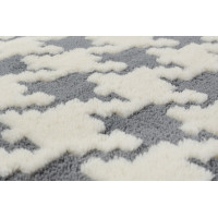 Plyšový koberec 3D Home - Clover - sivý, 140x200 cm