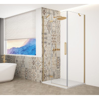 Gelco TRINITY GOLD MATT štvorcový sprchovací kút 1000x1000mm, číre sklo, ľavé GT5610-10CL-G