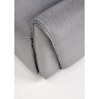 Elektrické polohovacie kreslo GELATO - čalúnené látkou - popolavo šedé