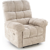 Elektrické polohovacie kreslo AMORE - čalúnené látkou - béžové