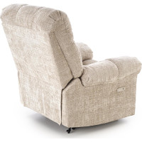 Elektrické polohovacie kreslo AMORE - čalúnené látkou - béžové