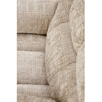 Elektrické polohovacie kreslo AMORE - čalúnené látkou - béžové