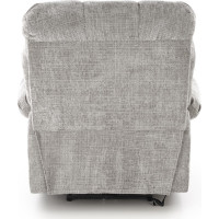 Elektrické polohovacie kreslo AMORE - čalúnené látkou - popolavo šedé