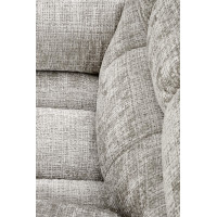 Elektrické polohovacie kreslo AMORE - čalúnené látkou - popolavo šedé