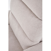 Elektrické polohovacie kreslo CARINIO - čalúnené látkou - béžové