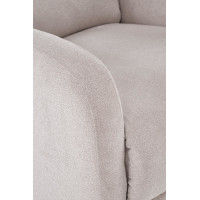 Elektrické polohovacie kreslo CARINIO - čalúnené látkou - béžové