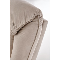 Elektrické polohovacie kreslo HORTON - čalúnené látkou - béžové