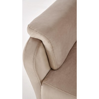 Elektrické polohovacie kreslo CROCUS - čalúnené látkou - béžové