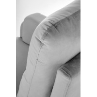 Elektrické polohovacie kreslo CROCUS - čalúnené látkou - popolavo šedé