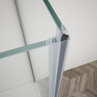 Gelco TRINITY CHROME obdĺžnikový sprchovací kút 1000x900mm, matné sklo, ľavé GT5690-10ML-CH