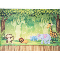 Detský koberec EMMA - Zvieratká v džungli, 80x150 cm