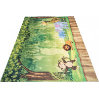 Detský koberec EMMA - Zvieratká v džungli, 80x150 cm