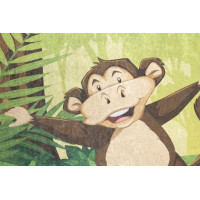 Detský koberec EMMA - Zvieratká v džungli, 80x150 cm