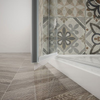 Gelco TRINITY CHROME obdĺžnikový sprchovací kút 1000x900mm, matné sklo, ľavé GT5690-10ML-CH