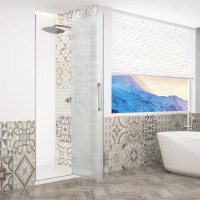 Gelco TRINITY CHROME sprchové dvere do niky 800mm, matné sklo, pravé GT1280MR-CH