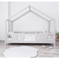 Detská domčeková posteľ z masívu borovice LUNA S 10 - 200x90 cm