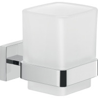 Gedy ELBA pohár, mliečne sklo, chróm A01013