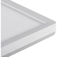 KANLUX AZPO stropné LED svietidlo, 300x300mm, 17, 5W, 3000/4000/6000K, IP54, biela 31532