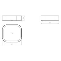 Gedy OUTLINE mydlenka, chróm 321213