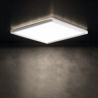 KANLUX AZPO stropné LED svietidlo, 300x300mm, 17, 5W, 3000/4000/6000K, IP54, biela 31532