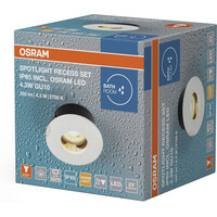 OSRAM Kúpeľňové podhľadové svietidlo, ø 85mm, GU10OSRAM, 4, 3W, 230V, IP65, biela AC3146902ZS