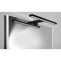 Aqualine SERAPA LED svietidlo 5W, 230V, 300x40x100mm, IP44, plast, čierna mat SA147B