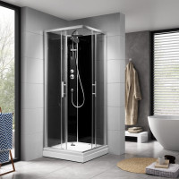 Aqualine GRANVIK štvorcový sprchový box 800x800x2180mm, číre sklo GG80X80