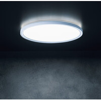 KANLUX AZPO stropné LED svietidlo, ø 225mm, 11, 8W, 3000/4000/6000K, IP54, biela 31512
