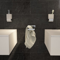 Gedy ELBA pevný držiak uterákov dvojitý, chróm A02213