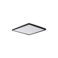 KANLUX AZPO stropné LED svietidlo, 225x225mm, 12, 3W, 3000/4000/6000K, IP54, čierna mat 31531