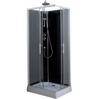 Aqualine GRANVIK obdĺžnikový sprchový box 800x1200x2180mm, číre sklo GG80X120