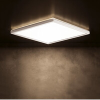 KANLUX AZPO stropné LED svietidlo, 225x225mm, 12, 3W, 3000/4000/6000K, IP54, biela 31530