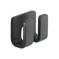 Gedy OUTLINE dvojitý háčik, čierna mat 322814