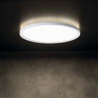 KANLUX AZPO stropné LED svietidlo, ø 290mm, 18, 5W, 3000/4000/6000K, IP54, biela 31514