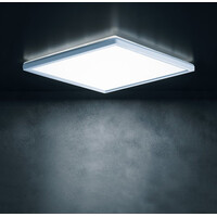 KANLUX AZPO stropné LED svietidlo, 225x225mm, 12, 3W, 3000/4000/6000K, IP54, biela 31530