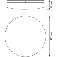 OSRAM Kúpeľňové stropné svietidlo, ø 325mm, OSRAM, 2640lm, 24W, 4000K, IP44 AC832790055