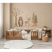 Detská Montessori posteľ z masívu borovice NIKO - 160x80 cm