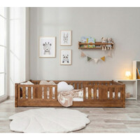 Detská Montessori posteľ z masívu borovice NIKO - 160x80 cm