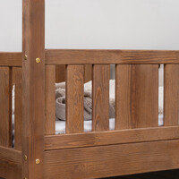 Detská Montessori posteľ z masívu borovice NIKO - 160x80 cm