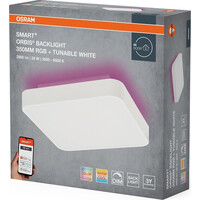 OSRAM ORBIS BACKLIGHT stropné svietidlo, 350x350mm, WIFI RGB+stmievateľné, OSRAM, 2800lm, 28W, IP20, biela AC314090255