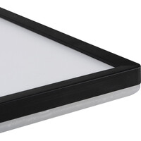 KANLUX AZPO stropné LED svietidlo, 300x300mm, 17, 5W, 3000/4000/6000K, IP54, čierna mat 31533