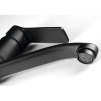 Aqualine SINTRA umývadlová batéria s otočnou hubicou, čierna mat SX001B