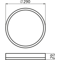 KANLUX AZPO stropné LED svietidlo, ø 290mm, 18, 5W, 3000/4000/6000K, IP54, biela 31514