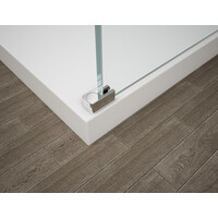 Polysan ESCA CHROME jednodielna sprchová zástena do priestoru, dymové matné sklo, 1300 mm ES1413-05