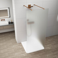 Polysan ESCA COPPER MATT jednodielna sprchová zástena do priestoru, matné sklo, 1300 mm ES1113-10