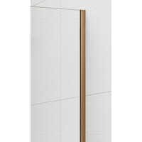 Polysan ESCA COPPER MATT jednodielna sprchová zástena na inštaláciu k stene, matné sklo, 700 mm ES1170-09